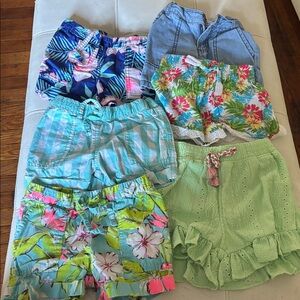 Colorful Girls' Shorts Set